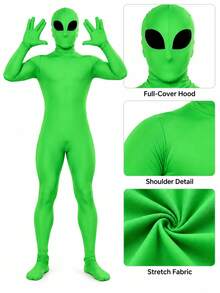 Men Cosplay Clothing - Green - View 2
