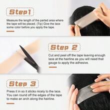 Silicone Fake Scalp Tape For Wig Surface Refinement, Lace Wig Grid & Knot Concealing Tape Eraser, Smooth Finish & Easy To Use (Natural) - 2PC - View 6