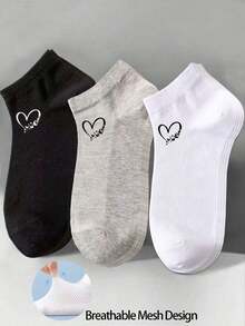 30/20/10/5/1 Pairs Moisture-Wicking, Antibacterial, Breathable Casual Knit Socks, Unisex Invisible Socks, Solid Color, Suitable For Yoga/Sports - Multicolor - View 2