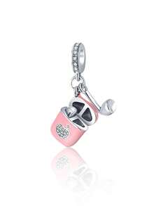 Cute Enamel Charm Set With Hearts, Dog Paws & Eiffel Tower Silver Tone Dangles For Link Bracelets, Fun Jewelry Making Accessories For Her - Multicolor - View 12