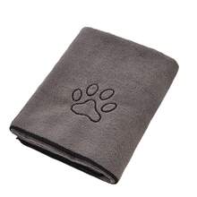 1pc/Dog Towels Super Absorbent Microfiber For Small, Medium Dog Drying Towel For Drying Dogs Soft Pet Bath Towels And Cats With Embroidered - Multicolor - View 8