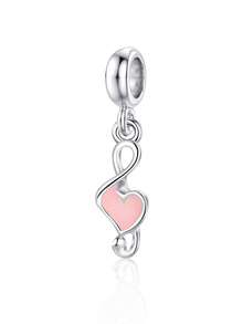 Cute Enamel Charm Set With Hearts, Dog Paws & Eiffel Tower Silver Tone Dangles For Link Bracelets, Fun Jewelry Making Accessories For Her - Multicolor - View 13