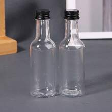 20pcs Small Plastic Bottles With Lids - Reusable Blank Bottles - Suitable For Sauces, Salad Dressings, Juices, Whiskey, Birthday, Wedding And Party Favors - View 4