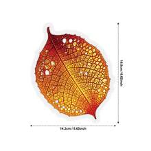 56pcs Autumn Realistic Fallen Leaves Doodle PET Stickers, Self-Adhesive Decorative Labels, Stationery Stickers Suitable For Scrapbooking, Journaling, Notebook Making, Card Making, Gift Wrapping, Planner And Creative Projects - one-size - View 2