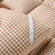 Quilted Soft Breathable Mattress Pad, Thin All-Season Mattress Topper, Foldable Floor Mattress Tatami Mat, Suitable For Dorm, Bedroom, Guest Room And Hotel - Apricot - View 9