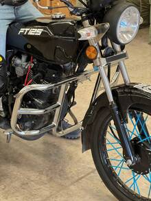Defensa Cromada Moto   Italika Universal   G&g - A - Ver 2