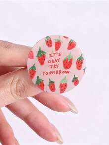 7pcs Positive Affirmation Quote Enamel Pin, Colorful Inspirational Round Badge, Fashion Backpack Clothing Accessory, Gift For Friends - Multicolor - View 7