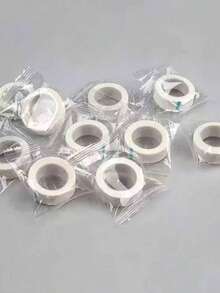 30/25/20/15/10/5/1 Rolls Of False Eyelash Extension Tape, Suitable For Extending False Eyelashes, Made Of Non-Woven Fabric Material, Multifunctional Self-Adhesive Tape, False Eyelash Extension Consumables - White - View 3