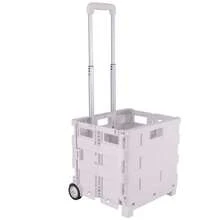 Tote & Go Collapsible Utility Cart In White - White - View 7