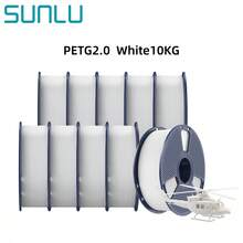 SUNLU PETG 2.0 Filament 10-Color Pack, Improved PETG 3D Printer Filament, 10 Rolls, Multi-Color PETG Filament Bundle - View 11