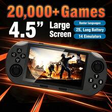 Brand New Handheld Game Console, Built-In 20,000 Retro Classic Games, 14 Emulators, Save FC/GBA Games. 4.5-Inch HD Large Screen Horizontal Handheld Game Console, Classic Dual Joystick, Portable Nostalgic Arcade, Multi-Functional, With Stand, Supports Image, Music, Video, E-Book Playback, Supports Fast Charging With Power Bank. Holiday Gift For Husband And Boyfriend. Best Holiday Gift. Leisure Entertainment Gadget. - Multicolor - View 13