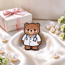 Cute Cartoon Animal Doctor Enamel Pins, Kawaii Nurse Lapel Brooch Set, Alloy Badge For Backpack Jacket Hat, Medical Gift For Nurse Doctor Friends - Multicolor - View 11