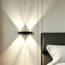 Rotating Water Ripple Wall Sconce, Star Projector Ambient Wall Lamp, Romantic Flame Atmosphere Wall Light For Home Bedroom Gift - Multicolor - View 4