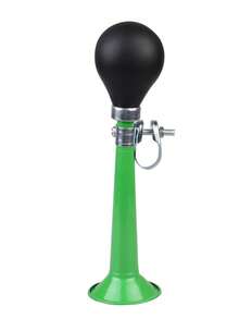 1pc Mountain Bike Road Bicycle Iron Air Horn Bell, 9 Inch Electroplated Horn, Vintage Bicycle Horn, Perfect Cycling Gift - Multicolor - View 12