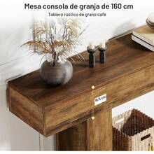 Sofa & Console Tables - Brown - View 4