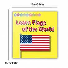 World Flags Learning Flashcards | Geography & Culture Cognition | Interactive Learning | Holiday Gift - Large Card Album - View 4