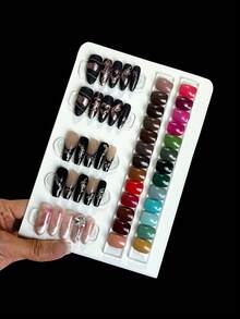 1pc Iron Display Board, Nail Art And Work Display Rack, Nail Salon Display Rack, Suitable For Daily Nail Art And Salon Use - Multicolor - View 4