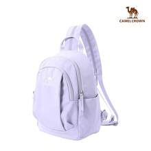 CAMEL CROWN Foldable Large Capacity Travel Bag Backpack, Short Trip Fitness Storage Bag - Lilac - View 2