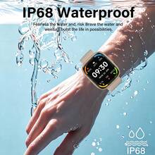 SIMSONLAB Đồng hồ thông minh màn hình cảm ứng HD 1.83 inch, theo dõi thể thao và sức khỏe, chống nước IP68, nhiều chế độ thể thao, pin 300mAh thời lượng dài, tương thích với iOS/Android, quà tặng tuyệt vời cho nam và nữ - Nhiều màu - Xem 5
