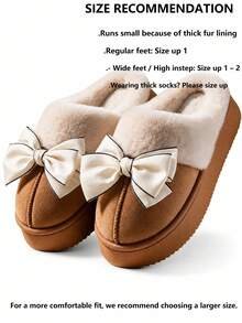 2026 New Winter Plush Slippers Indoor Home Thick Sole Thickened Fuzzy Slippers Women Comfortable Warm - Brown - View 2