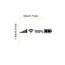 Creative Cell Signal WiFi Battery Indicator Car Mirror Decal, Funny ...