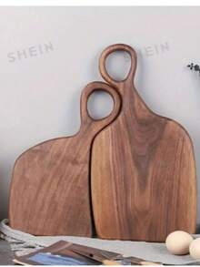 Set Of 2 Walnut Wood Cutting Boards - High-Quality Handmade Kitchen Chopping Boards For Food Prep, Natural Wood, Perfect For Couples And Home Cooks - 2pcs - View 5