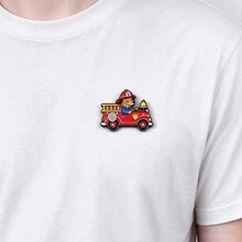 Cute Cartoon Occupation Animal Enamel Pins, Dog Firefighter Police Cat Crocodile Hippo Brooch Badge For Backpack Jacket Hat, Lovely Gift For Friends - Multicolor - View 7