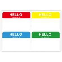 5/30pcs Name Sticker Set, 4 Stickers Per Page, Colorful 