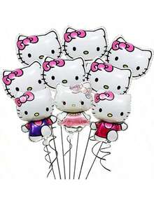 Foil Balloon Set Cute Cartoon Balloons Birthday Party Decor Supplies - As Shown In the Figure - View 1