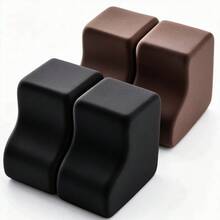 2/4/6/8/12 Pcs Square Makeup Sponges, Latex-Free Soft Setting Face Puffs, Black & Brown Dual-Color Cosmetic Applicator For Powder, Liquid, Cream, Flawless Dry & Wet Use Beauty Alternative, Random Colors With Storage Bag - Multicolor - View 13