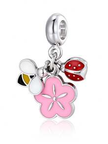 Cute Enamel Charm Set With Hearts, Dog Paws & Eiffel Tower Silver Tone Dangles For Link Bracelets, Fun Jewelry Making Accessories For Her - Multicolor - View 29