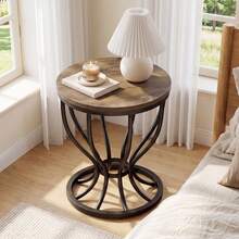 Tribesigns End Tables - Brown - View 4