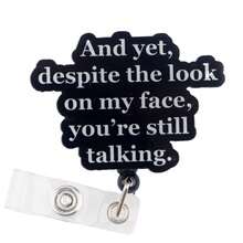 Retractable D-Shaped Badge Reel, Cute Cartoon Design, Nurse Hospital ID Badge Lanyard, Office Use, 1pc - A - View 7