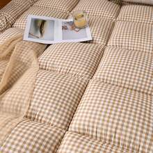 Quilted Soft Breathable Mattress Pad, Thin All-Season Mattress Topper, Foldable Floor Mattress Tatami Mat, Suitable For Dorm, Bedroom, Guest Room And Hotel - Apricot - View 8