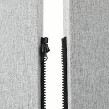 Virellio 3 Panel Mobile Room Divider, Wheeled Sound Absorbing Privacy Screen, Freestanding Partition Wall For Office Studio Classroom - Light Grey - View 10