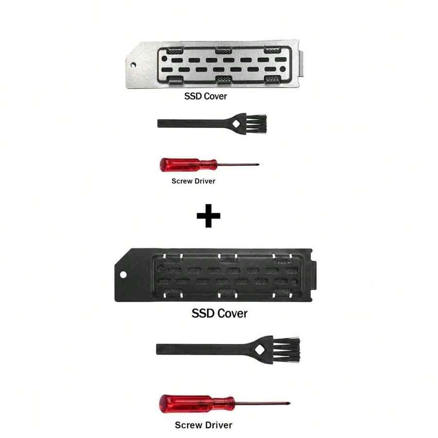 Penutup Pendingin Logam untuk Slot Ekspansi SSD M.2 P5 Slim/Pro, Kotak Pembuangan Panas Aluminium dengan Lubang Ventilasi - View 1
