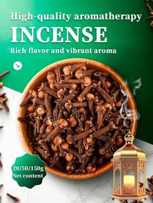 20/50/150g, Cengkeh, Aroma Kaya dengan Nuansa Pedas dan Kayu yang Menenangkan. Komponen Aromatiknya Membantu Menenangkan Pikiran, Dengan Cepat Menciptakan Suasana Introspektif dan Tenang serta Mendorong Relaksasi. - Dupa - View 2
