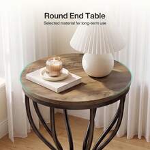 Tribesigns End Tables - Brown - View 10