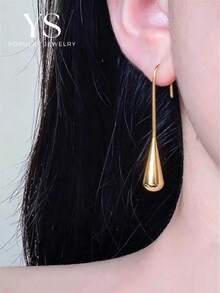 1 Pair Minimalist Small Stud Earrings, Premium Rose Gold Ear Hooks, Women's Daily Casual Jewelry - Rose Gold - View 16