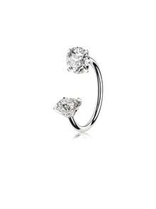 1/3pcs 20G Horseshoe Nose Rings, Women's Nose Rings, With Piercing Tool, Suitable For Lip, Eyebrow, Cartilage, Earlobe, Nose Piercing Set - Silver - View 7