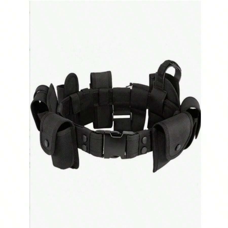 Outdoor Sports 2-In-1 Tactical Belt - Nylon Material, Adjustable Buckle, Suitable For Survival, Tactical Use, Tactical Gear - Multicolor - View 1