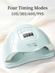 XEIJAYI 1 cái đèn LED UV xanh làm móng 24 hạt, máy sấy móng gel chuyên nghiệp với 4 mức cài đặt hẹn giờ - Màu xanh nhạt - Xem 6