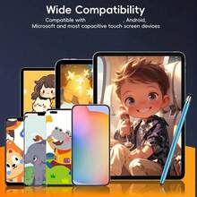 Stylus For Touch Screens, Stylus Pens High Sensitivity & Precision Capacitive Stylus Compatible With Iphone/ Pro/Tablets/Galaxy/PC - Multicolor - View 7