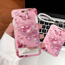 1pc Rose Butterfly Pearl Lanyard Card Holder Suitable For Medical Staff, Teachers, Office Work ID Card Holder - Multicolor - View 3