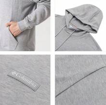 Columbia Men's New Outdoor Casual Sports Loose Fit Kangaroo Pocket Sweatshirt - Grey - View 6