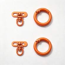 2-In-1 Compact Mini 360° Rotating Ultra-Thin Stainless Steel Phone Lanyard Clip + Ring Buckle, Multi-Color DIY Side-Hang Single-Hole Metal Connector Plate, Anti-Drop Finger Strap Phone Charm Decor, Creative Personalized Phone Lanyard Connector, Phone Case Back Adhesive Pad Fixed Bracket Universal Phone Accessory - Multicolor - View 18
