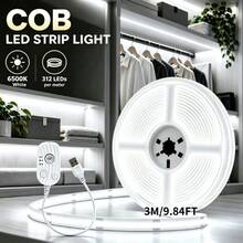 Acosh Neon Lampu Bawah Kabinet OFFICE 3000K, 320 LED/M, 5V USB Powered, Sensor Gerak, Dapat Dipotong, Perekat Mandiri, Fleksibel, Cocok untuk Kabinet, Lemari Pakaian, dan Kantor - Putih - View 11