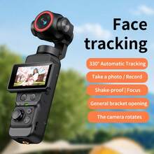 4K Handheld Pocket Gimbal Camera, Face Tracking, Touchscreen, WiFi, Landscape Mode, Portable Vlog Action Camera For Video Shooting - View 2