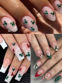 Charm trang trí móng tay 3D Giáng sinh, đá đính móng DIY làm manicure - Nhiều màu - Xem 5