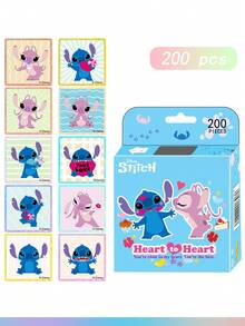 Stitch Set Stiker Dekoratif Multi-Pola Seru Isi 200 Buah, Desain Elemen Kecil yang Kaya dan Menarik, Bebas Berkreasi dengan Barang-Barang Pribadi, Cocok untuk Botol Minum, Koper, Tablet, Buku Catatan, Mudah Digunakan, Praktis Disimpan, Sempurna untuk Koleksi Penggemar DIY, Hadiah Kampus Pilihan, Barang Dekorasi Harian Serbaguna - MultiWarna - View 9